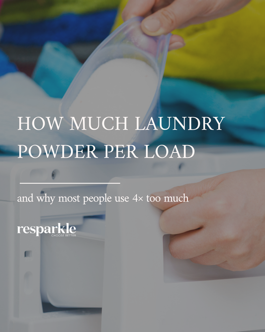 How much laundry powder per load (and why most people use 4× too much)