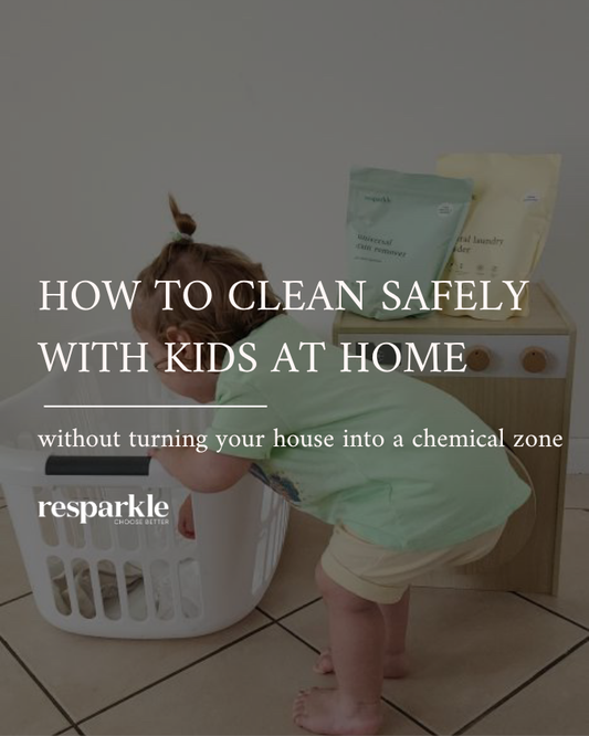 How to Clean Safely With Kids at Home