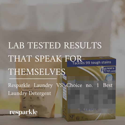 Lab Tested Results That Speak for Themselves : Resparkle Laundry VS Choice no. 1 Best Laundry Detergent:
