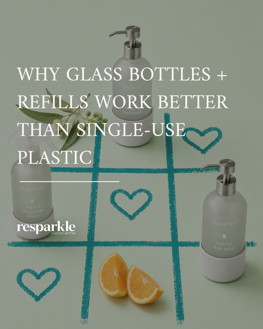 Why Glass Bottles + Refills Work Better Than Single-Use Plastic
