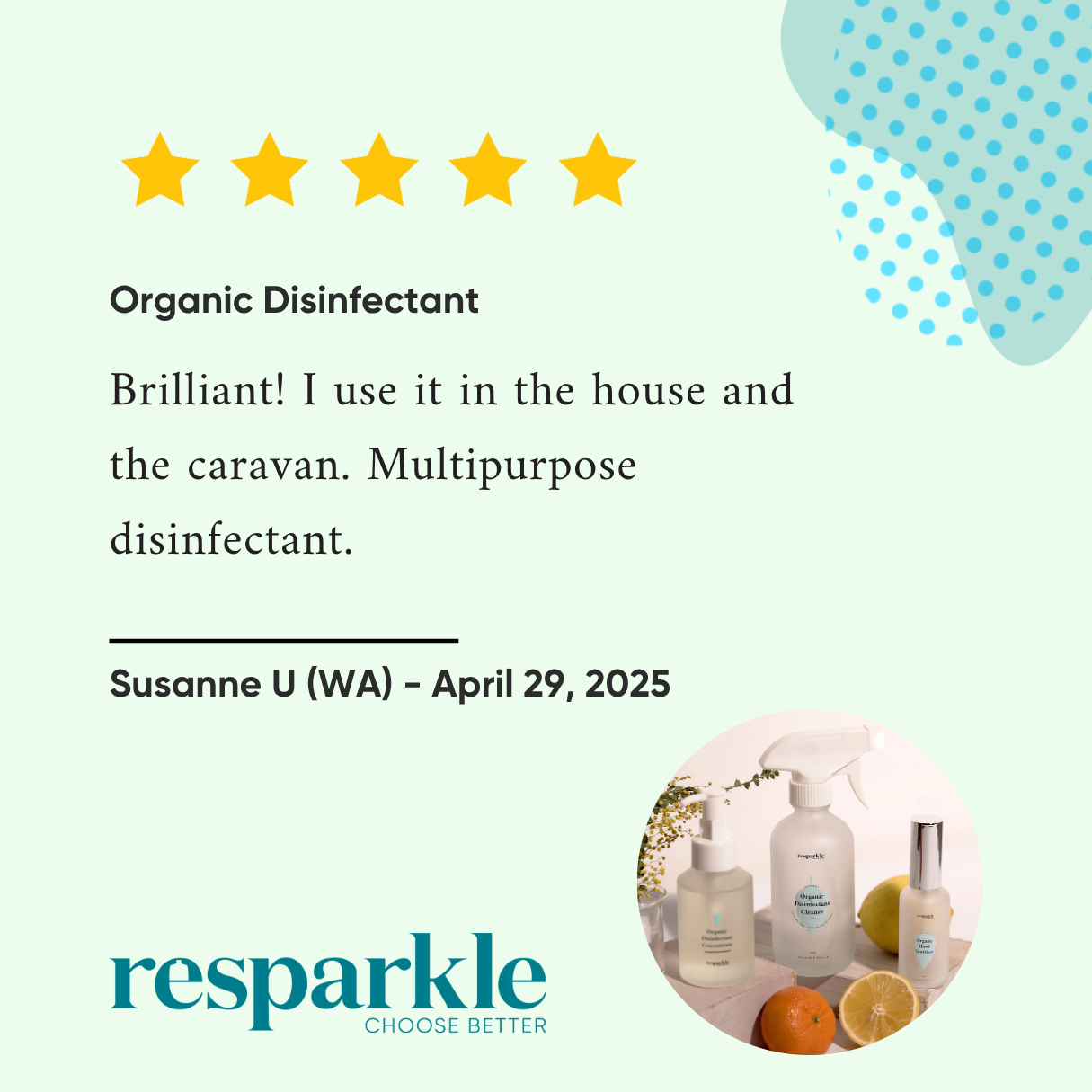 Organic Disinfectant Cleaner Kit